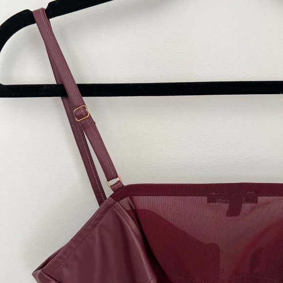 NWOT | Fashion Nova | Hooked On Her Corset Bodysuit | Small | Wine - Picture 13 of 13